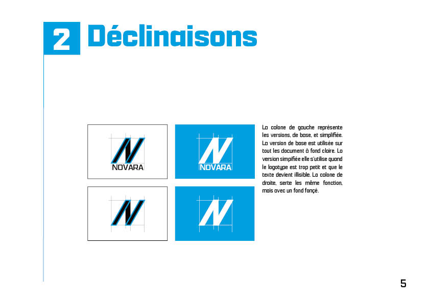 Page 5 : déclinaisons