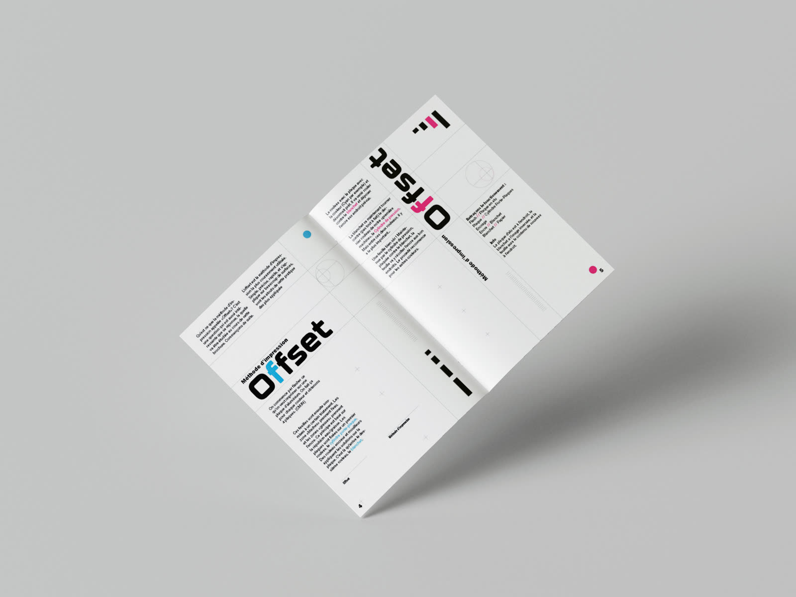 Double page « Méthode d'impression Offset » de la brochure